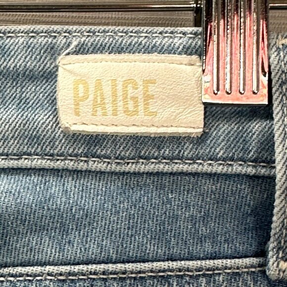 Paige Jeans Womens 26 Verdugo Ankle Light Wash Cotton Stretch Distressed Raw Hem - Picture 9 of 11